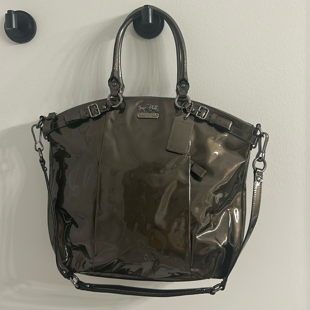Vintage Y2K Coach Patent 2 way bag